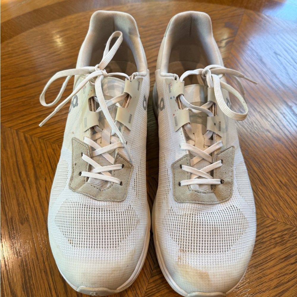 On Cloud Men's White Athletic Shoes